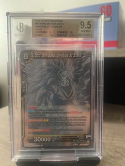 Ss3 Son Goku Universe at Stake Ghost Rare BGS 9.5