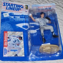 Alex Rodriguez 1997 Kenner Card Set $10 & jersey 