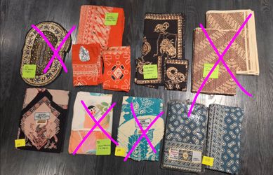 Vintage Indonesian Batik Table Linens & Home Textiles