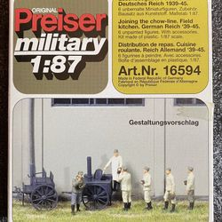 Preiser Military 1:87 16594 food dispenser aka chow wagon
