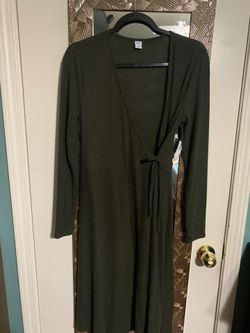 Olive green old navy sweater dress (Medium)