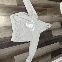 Grey bape hoodie