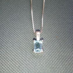 Sterling Silver And Blue Topaz