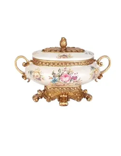 Decorative porcelain covered Bowl 💐
