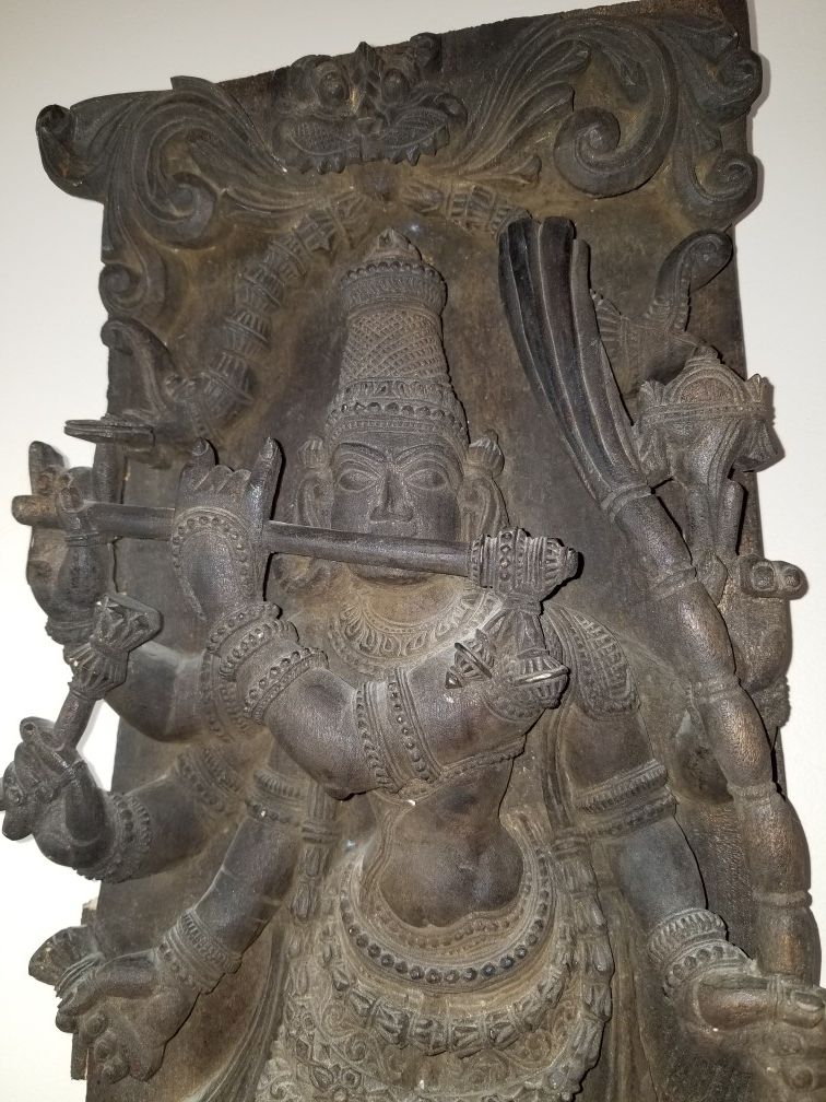 antique wooden lord KRISHNA