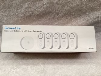 GoveeLife Water Leak Detector 1s with Smart Gateway 1+5 Pack
