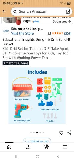 Kids drill set for toddlers 3-5