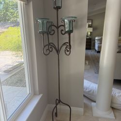 Pair of Indoor/Outdoor Candle Stands
