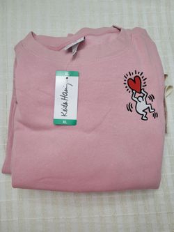 Keith Haring Pink Crewneck Sweatshirt XL