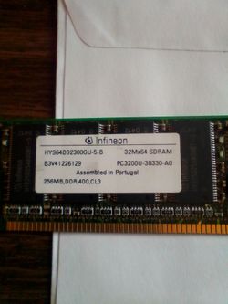 Infineon Brand SDRAM 256MB