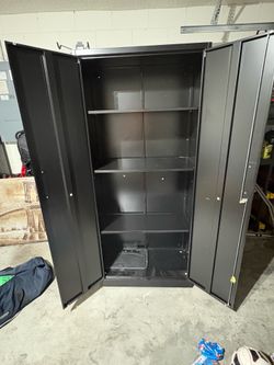 Metal closet ready assemble
