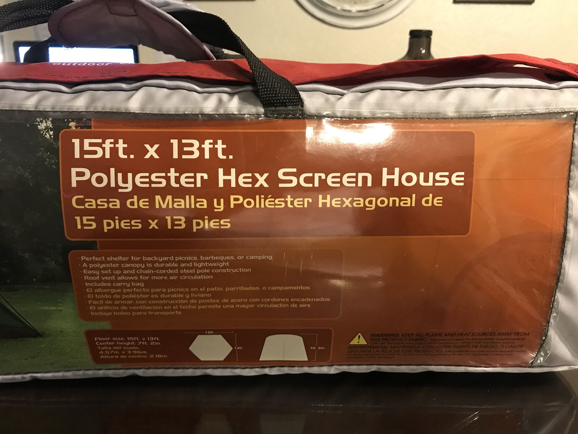 Ozark Trail Polyester Hex Screen House 15ft x 13 ft