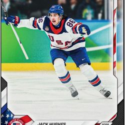 Jack Hughes Golden Goal Topps Playing card in Mag!