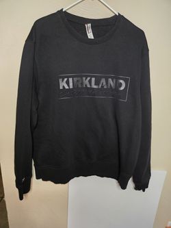 Kirkland Unisex Black On Black Sweatshirt Sz L/XL