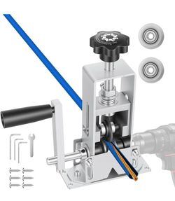 Wire Stripper Machine, Manual Scrapping Copper Cable Stripping Machine, Drill Powered/Hand Crank Dual-drive Wire Stripper Tool for Scrap Copper Recycl