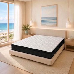 Full Mattress, 10” Hybrid Memory Foam Mattress.