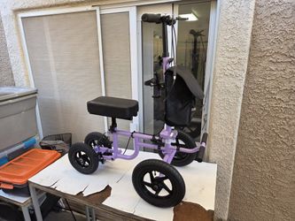 All Terrain Knee Scooter Footpegs, Air Filled Tires