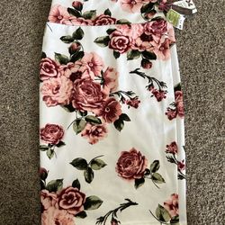 Floral Pencil Skirt