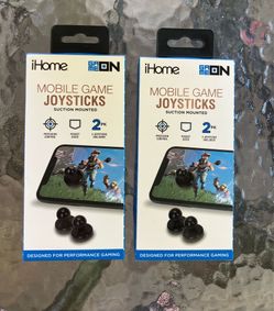 2 pack bundle of iHome GameOn mobile joysticks(New in box)