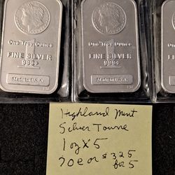 1 oz. Silver Bars