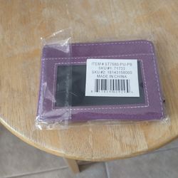 New small purple wallet

