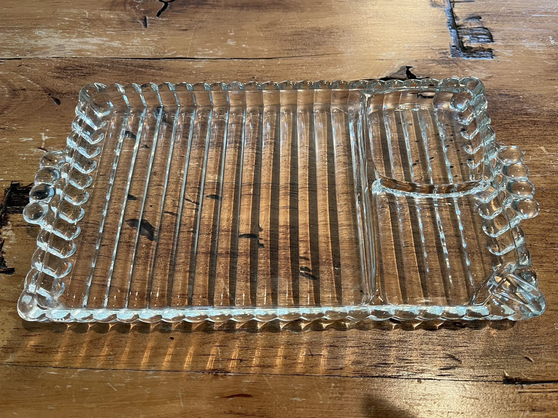 14 Vintage Divided Glass Luncheon Trays!