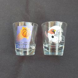Collectible shot glasses.