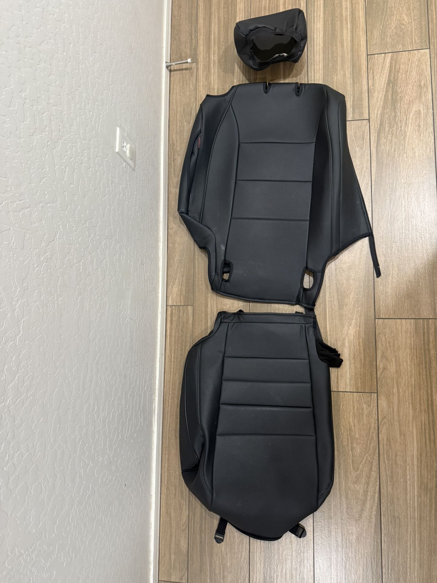 Car Seat Covers Full Set for Honda CR-V 2023 2024 2025 2026 CRV LX;EX;EX-L;Sport;Touring;Special Edition & Hybrid Model - Leather (Black)