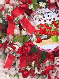 Strawberry Harvest Wreath