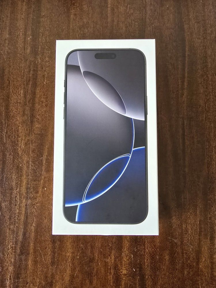 BRAND NEW APPLE IPHONE 16 PRO MAX 256 GB BLACK TITANIUM VERIZON