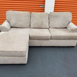 Like New Living Spaces Sectional Sofa And Chaise Lounge. Free Delivery 