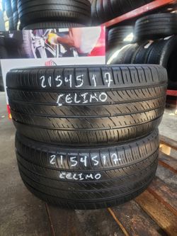215 45ZR 17 USED TIRES CELIMO 2154517 USED TIRES (PAIR) MOUNT BALANCE INCLUDED