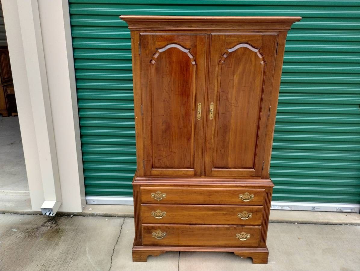 Vintage Kling Solid Cherry Gentlemans Chest - NICE! - $575