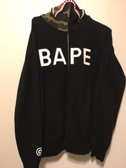 Bape shark hoodie sz L