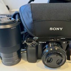 Sony Alpha A6000 Mirrorless Digital Camera With 16-50mm and 55-210mm Lenses for sale online