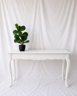 Vintage White Entry Table
