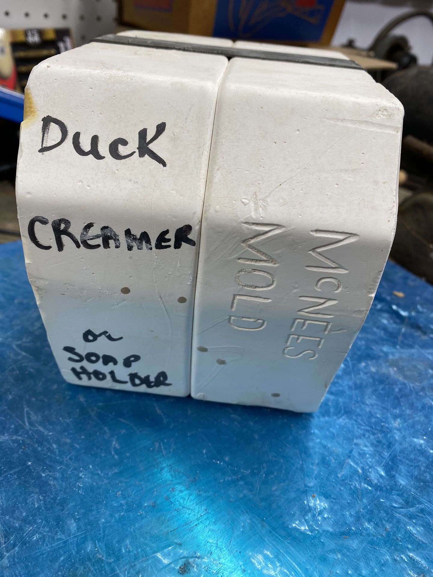 Ceramic duck creamer mold caste