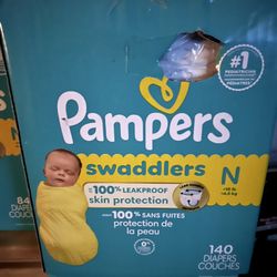 pampers swaddlers 140 ct newborn