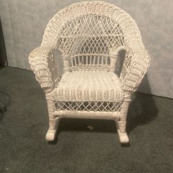 Kids Wicker Rocking Chair