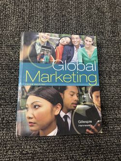 Global Marketing 3rd Edition Hardcover Kate Gillespie H. David Hennessey