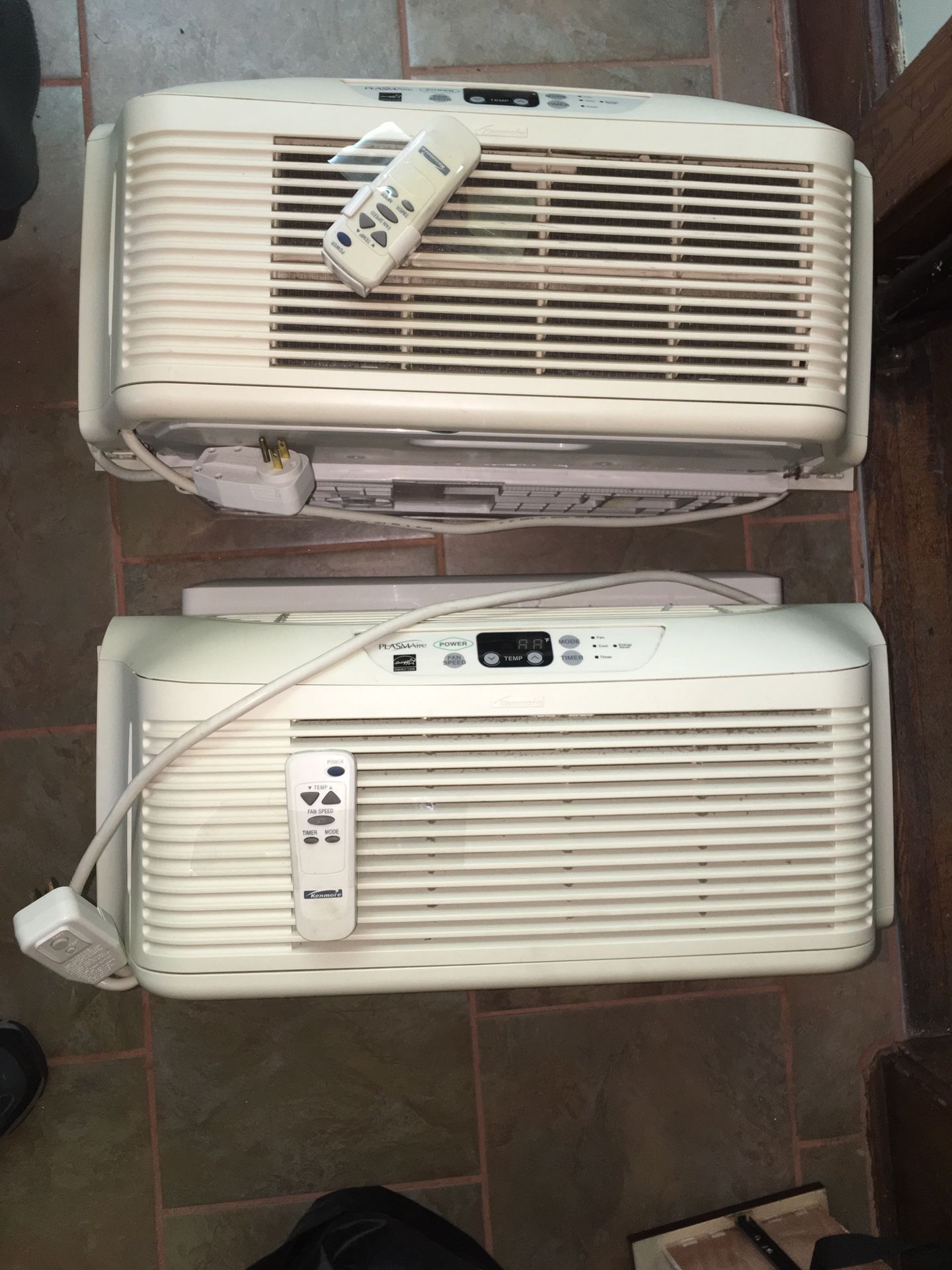 (2) Kenmore Plasmaire 6000 btu Window AC