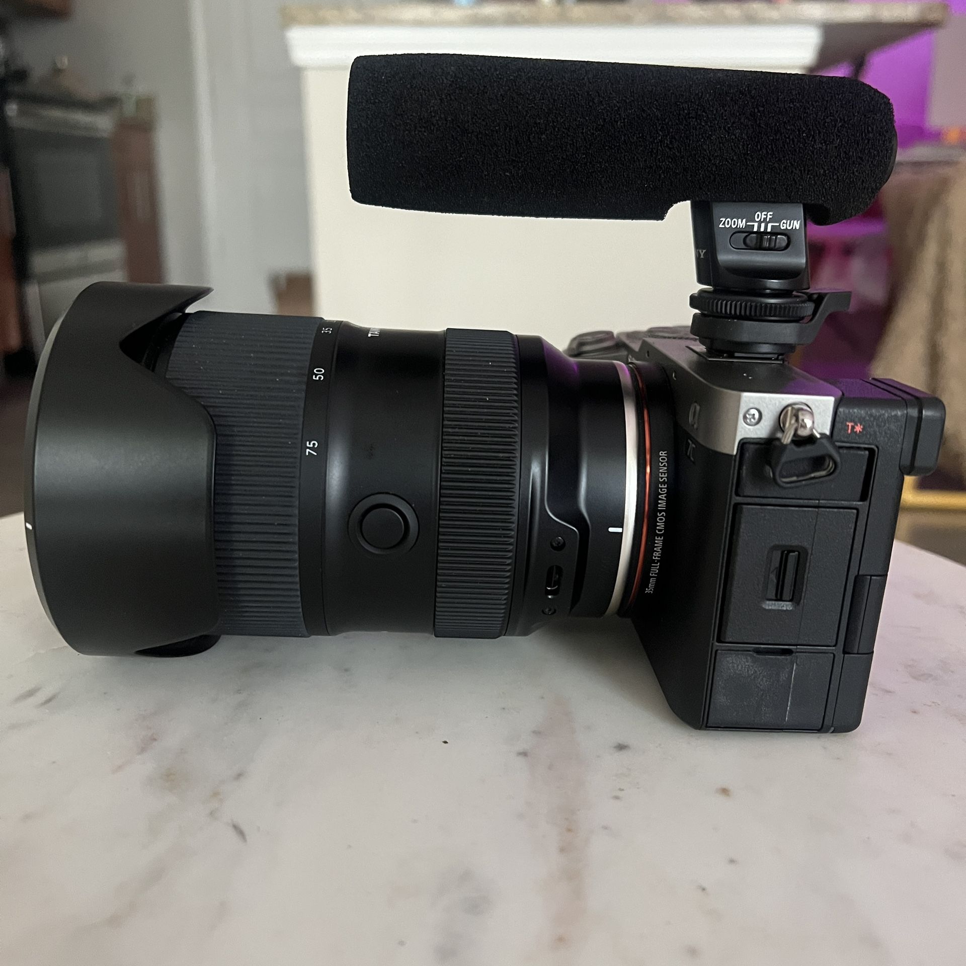 Sony A7C Full-Frame Mirrorless Camera + Tamron 28-75mm f/2.8 Lens + Mic Bundle