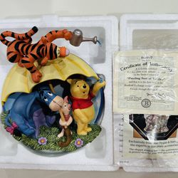 Disney Winnie The Pooh Collectors Plate - First Sculptural Issue 