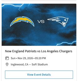 LA Chargers Vs Patriots