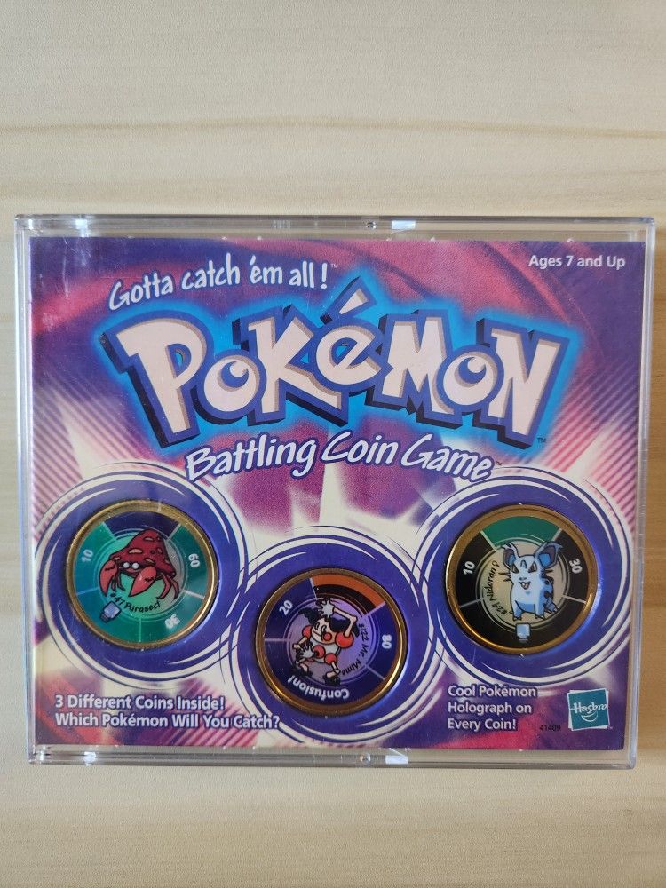 Pokémon Coin Battle Game From Hasbro. Very Rare. New