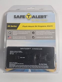 RV Propane Alarm Safe-T-Alert 30-442-BL 12V Flush Mount LP Gas Detector