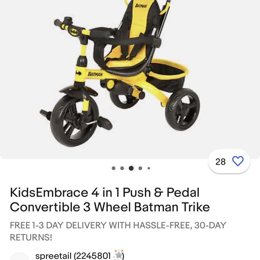 Batman 4 in 1 cheap trike