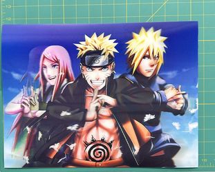 Naruto 3D Poster 3D Lenticular Flip Effect