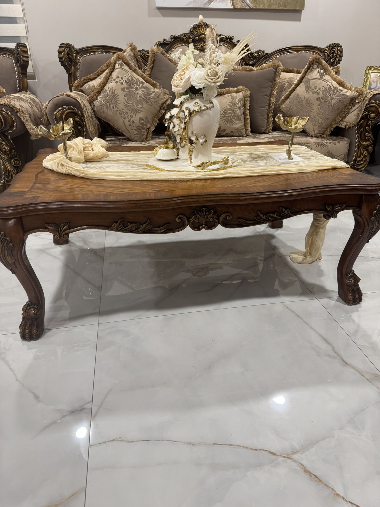 Coffee Table With Side Table 