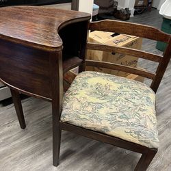 Antique telephone table aka Gossip bench